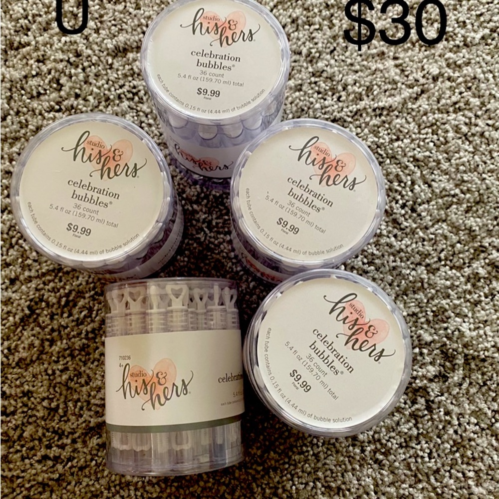 5 packs 36 filled tubes in each. $5/$20 for all. Ignore the price in picture